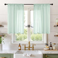 BGment Sage Green Linen Curtains 36 Inch Length by BGment