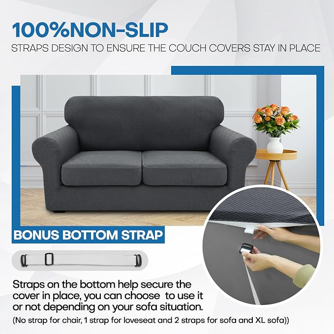 XINEAGE 2026 New 4 Pieces Couch Covers - Image 5