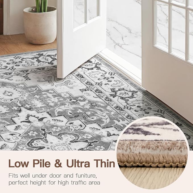 Lofus 2x3 Washable Rug for Entryway Bathroom, Non Slip Kitchen Mats for Floor - Image 8