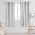 Deconovo Back Tab and Rod Pocket Curtains Blackout Curtains Thermal Insulated by Deconovo