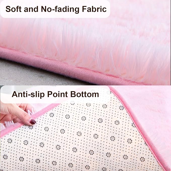TWINNIS Super Soft Shaggy Rugs Fluffy Carpets, 4x5.9 Feet, Indoor Modern Plush - Image 2