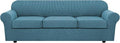 4 Piece Stretch Sofa Covers for 3 Cushion Couch Covers for Living Room by HVERSAILTEX