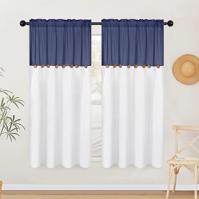 FRAMICS Farmhouse Cotton Linen Curtains - Image 2