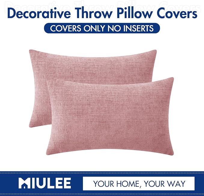 MIULEE Pack of 2 Couch Valentines Throw Pillow Covers 12x20 Inch Soft Spring - Image 6