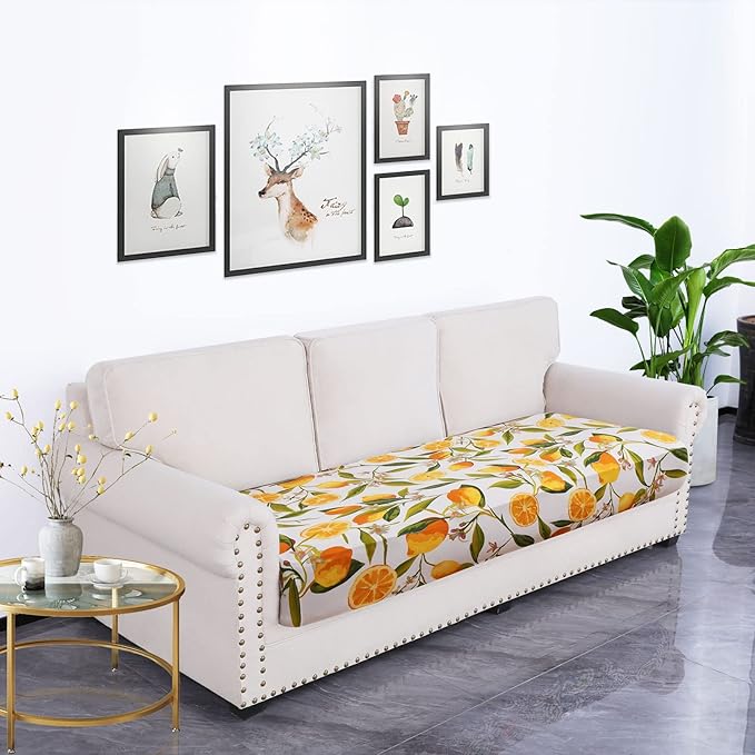 hyha Printed Couch Cushion Covers, Floral Sofa Covers Washable - Image 5