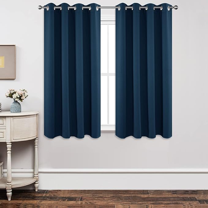 Joydeco Blackout Curtains 63 Inch Length 2 Panels Set, Thermal Insulated Long by JOYDECO