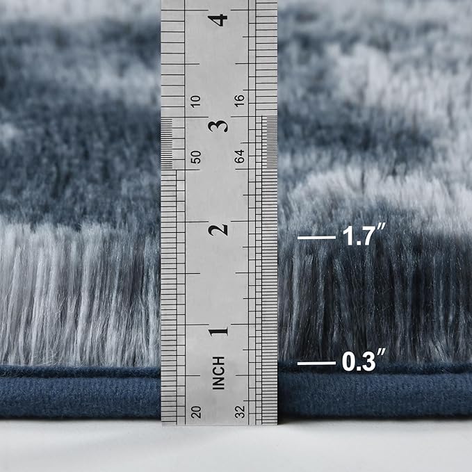 Deerhoo Large Shag Area Rugs 6 x 9, Tie-Dyed Plush Fuzzy Rugs - Image 2