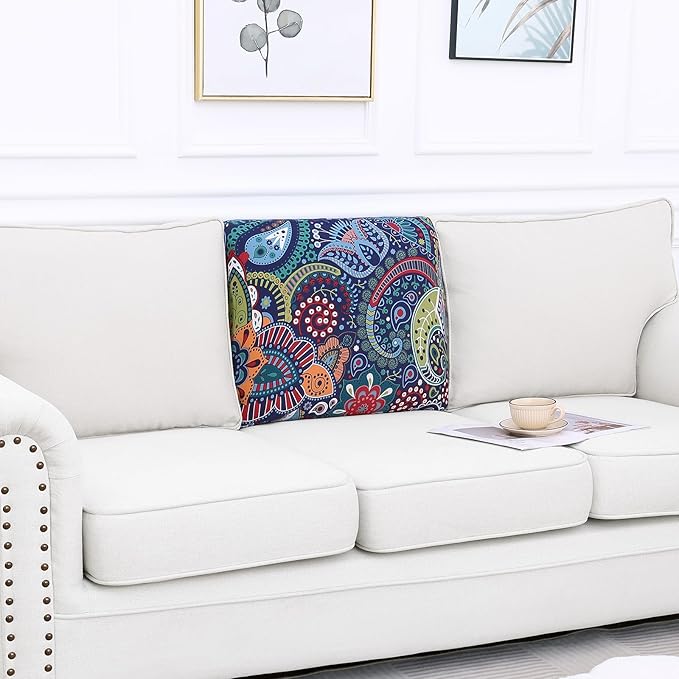 Smiry Printed Couch Cushion Covers, Stretch Soft Couch Covers - Image 5