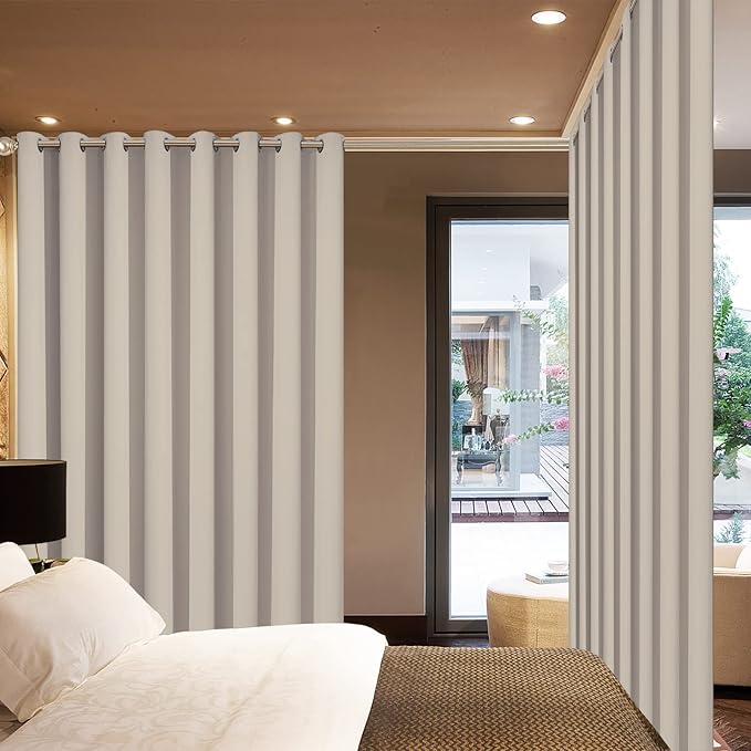 Yakamok Tatal Blackout Thermal Insulated Curtains, Noise Reducing Barrier Panel - Image 2