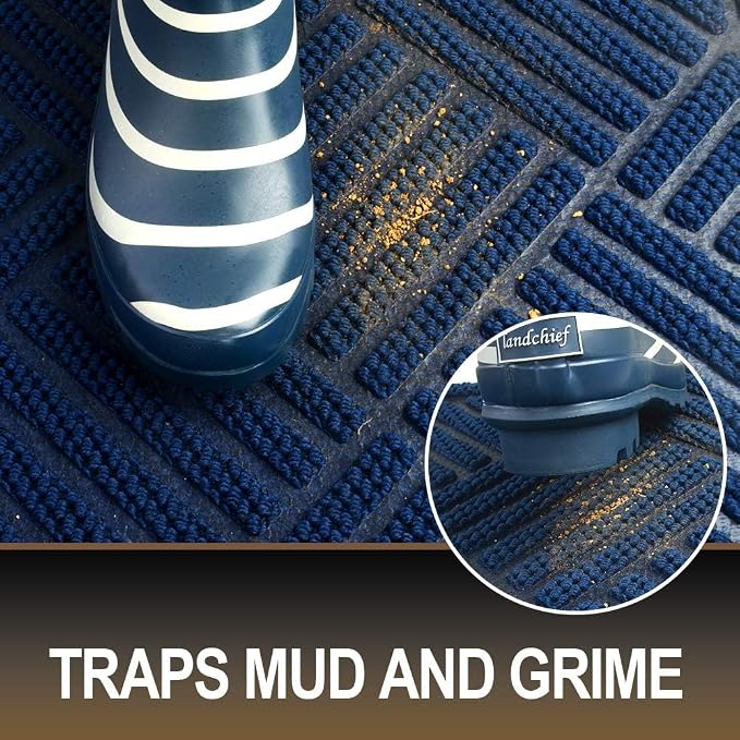 Mibao Front Door Mat, Dirt Trapper Welcome Mat - Image 2