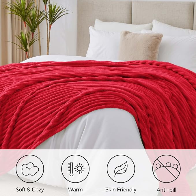BEDELITE Blankets Queen Size for Bed, 300GSM Soft & Warm Fleece Blanket - Image 2