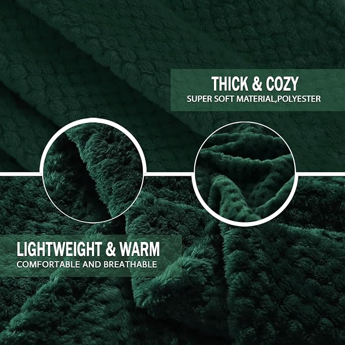 Exclusivo Mezcla Fleece Bed Blanket Twin Size, Super Soft and Warm Blankets - Image 6