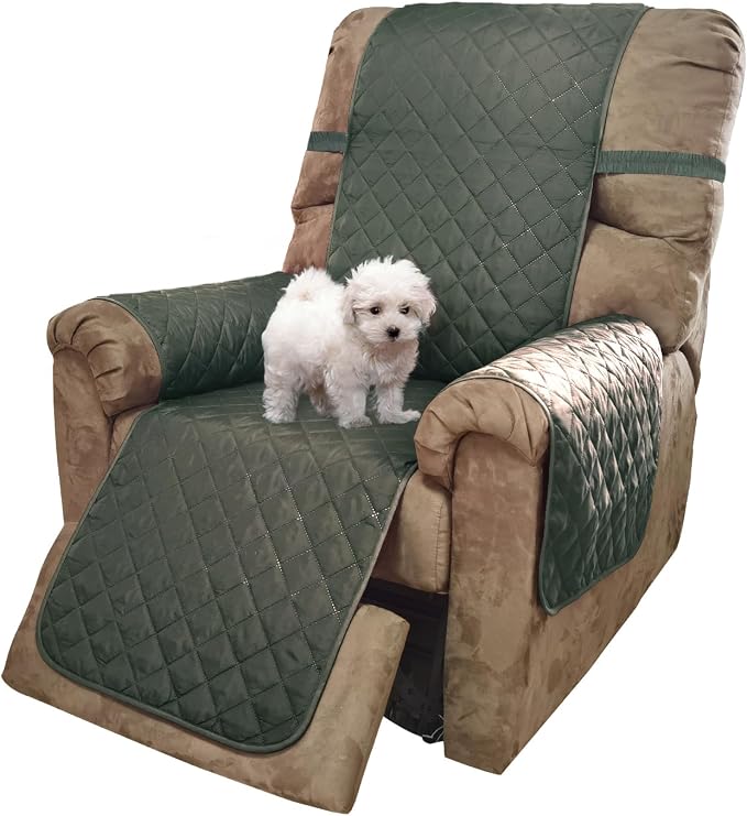U-NICE HOME Recliner Chair Covers Reversible Quilted Water Repellent Pet by U-NICEHOME