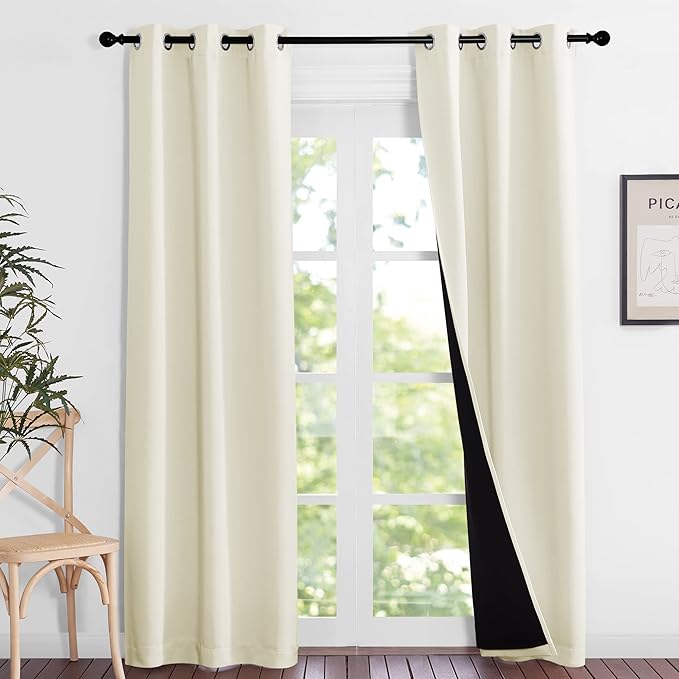 NICETOWN Living Room Completely Shaded Draperies, Privacy Protection & Noise by NICETOWN