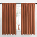 NICETOWN Blackout Curtains for Bedroom, Burnt Orange, 1 Pair, 70 by 63-inch by NICETOWN
