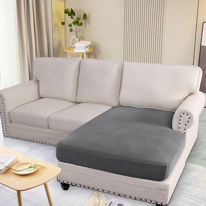 H.VERSAILTEX Super Stretch Individual Chaise Cover Sectional Couch Covers - Image 2