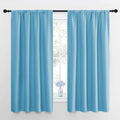 NICETOWN Kitchen Curtains, Short Blackout Drapes, Teal Blue, Thermal Insulated by NICETOWN