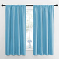 NICETOWN Window Curtains for Bedroom, Teal Blue, 2 Panels, W42 x L48 -Inch by NICETOWN