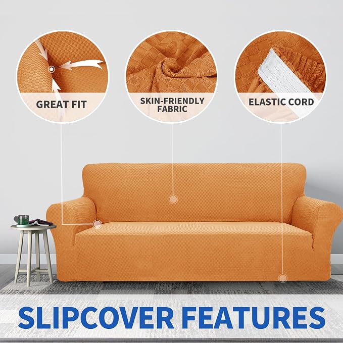 ZNSAYOTX 1 Piece Jacquard Chair Slipcovers - Image 5