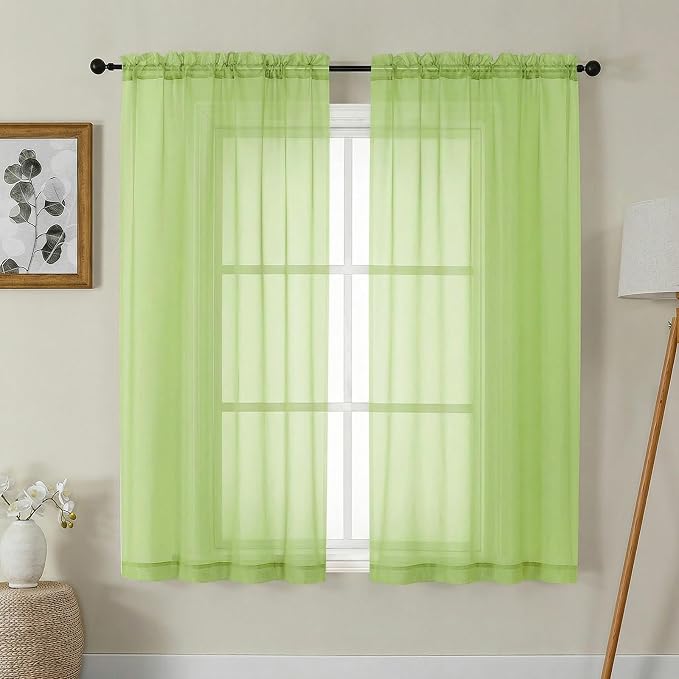 Gwine Sheer Curtains 63 Inch Length by Gwine