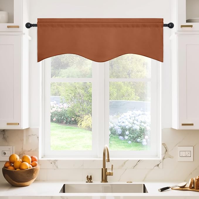 NICETOWN Farmhouse Valance for Kitchen Window - Image 2