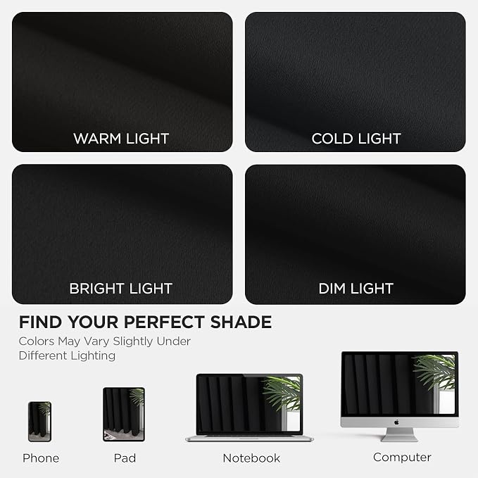 Joydeco Blackout Patio Sliding Door Curtains 96 Inches Long, Grommet Privacy - Image 10