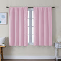 Simplebrand Ava Pink Short Blackout Curtains by Simplebrand