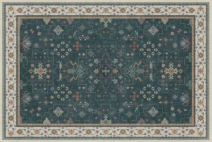 Dark Green 2x3 Door Mat Indoor Entrance Rug - Image 8