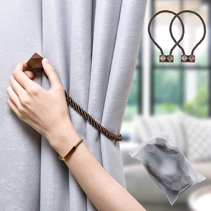 NazTur Magnetic Curtain Tiebacks- Upgrade 2022 - Image 8