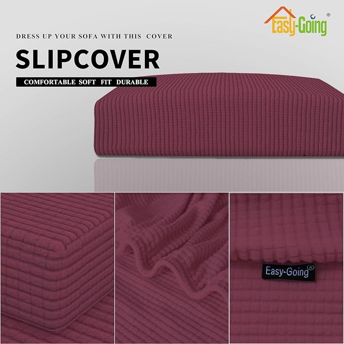 Easy-Going Stretch Loveseat Cushion Cover Sofa Cushion Furniture Protector Sofa - Image 3
