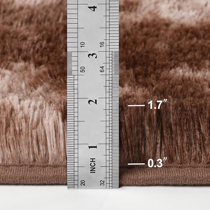Deerhoo Large Shag Area Rugs 5 x 8, Tie-Dyed Plush Fuzzy Rugs - Image 2