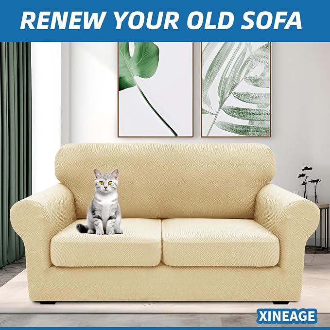 XINEAGE 2026 New 3 Pieces Couch Covers - Image 3