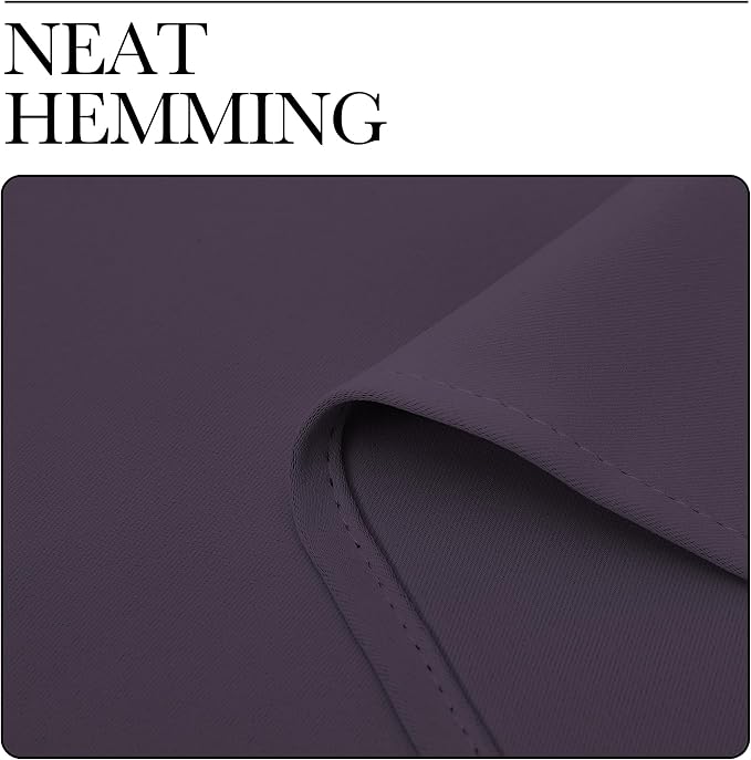 NICETOWN Greyish Purple Blackout Curtains 84 inches Length - Image 6