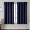 Simplebrand Ava Navy Blue Blackout Curtains by Simplebrand