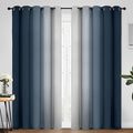 Yakamok Room Darkening Ombre Curtains 84 Inch Length, Light Blocking Grommet by Yakamok