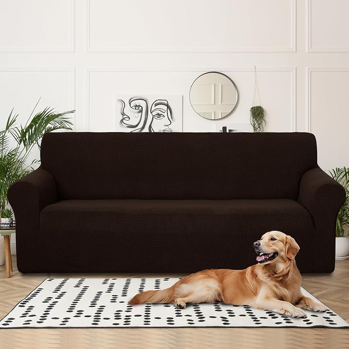 U-NICE HOME 4 Seater Stretch Couch Cover Sofa Cover Washable Sofa Slipcover - Image 2