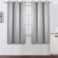 LEMOMO Light Grey Blackout Curtains 34 x 54 Inch Length/Set of 2 Curtain by Lemomo