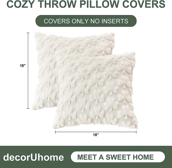 decorUhome St. Patrick’s Day Shamrock Pillow Covers 18x18 Inch Set of 2 - Image 9