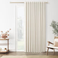 Guken Cream 100% Blackout Linen Curtains 70 Inch Wide by 84 Inch by Guken