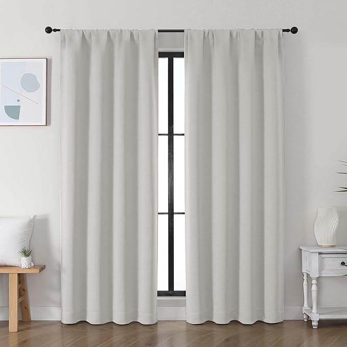 Simplebrand Ava Natural Blackout Curtains by Simplebrand