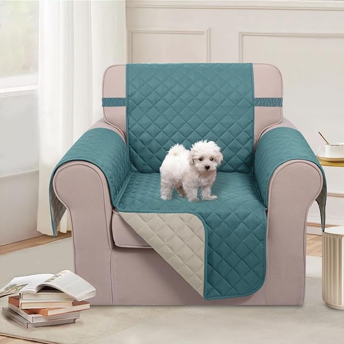 U-NICE HOME Reversible Oversized Chair Covers Quilted Water Repellent Pet - Image 2
