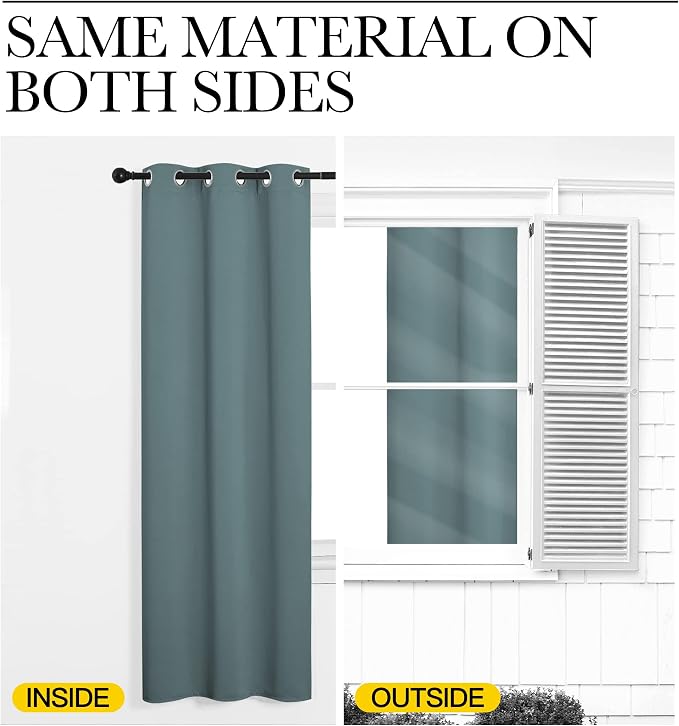 NICETOWN Modern Blackout Curtains Noise Reducing, Thermal Insulated and Privacy - Image 6