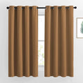 NICETOWN Gold Brown Curtains for Living Room, Grommet 50% Blackout Thermal by NICETOWN