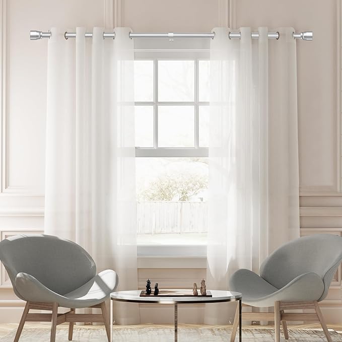 1” Diameter Curtain Rods Itself is 30 to144 inch 1 Pack Fit 30-142 inch - Image 6