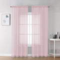 Chyhomenyc Blush Pink Sheer Curtains 78 Inches Long 2 Panels Set by Chyhomenyc