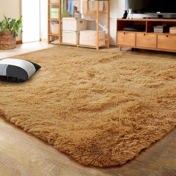 LOCHAS Ultra Soft Indoor Modern Area Rugs Fluffy Living Room Carpets by LOCHAS