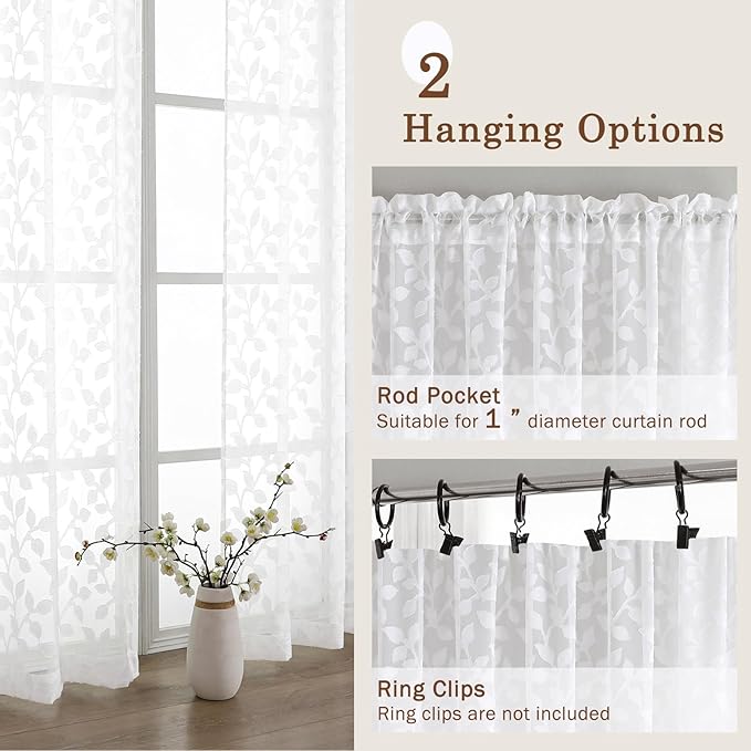 Chyhomenyc White Sheer Valances - Image 6