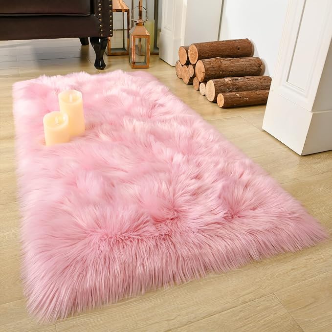 LOCHAS Soft Fluffy Faux Fur Rugs by LOCHAS