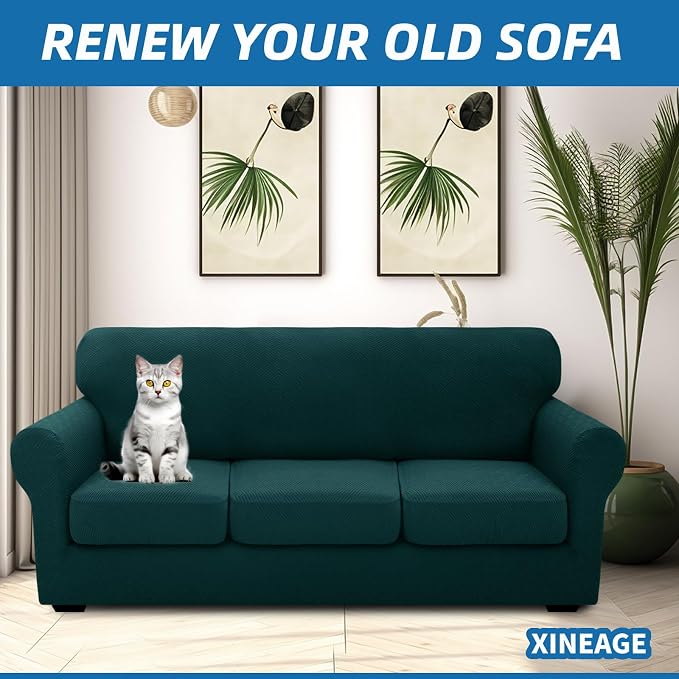 XINEAGE 2026 New 4 Pieces Extra Large Couch Covers - Image 3