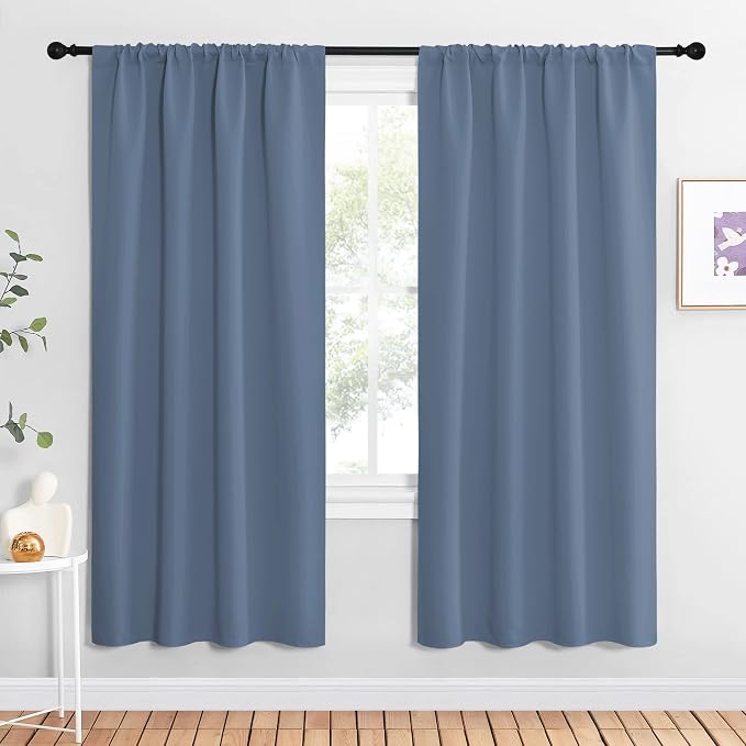 NICETOWN Stone Blue Blackout Curtains by NICETOWN